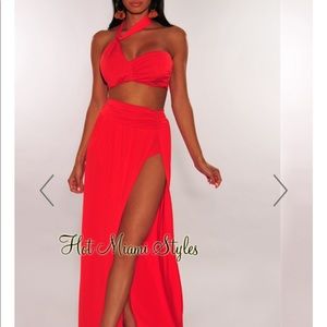 Red two piece set